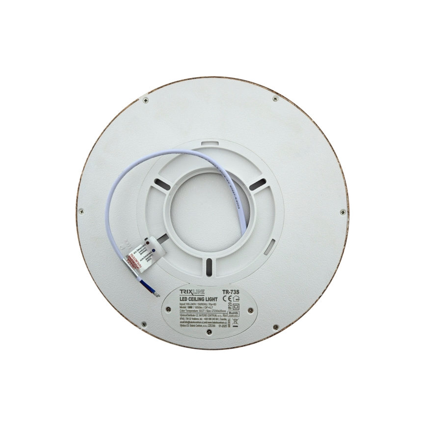 LED Stropní svítidlo LED/18W/230V 3000/4000/6500K pr. 23 cm hnědá
